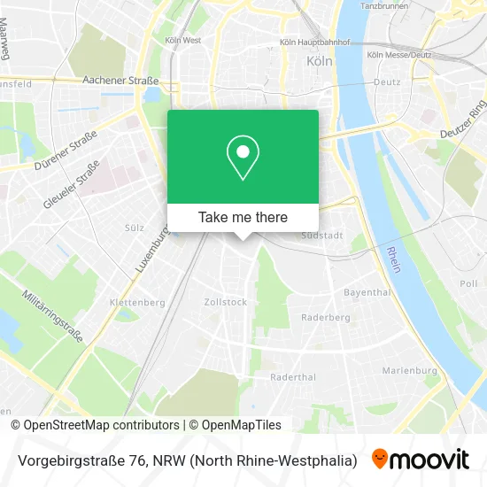 Карта Vorgebirgstraße 76