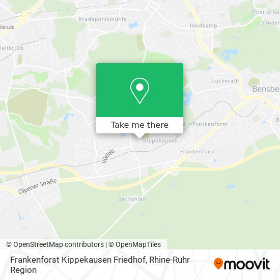 Frankenforst Kippekausen Friedhof map