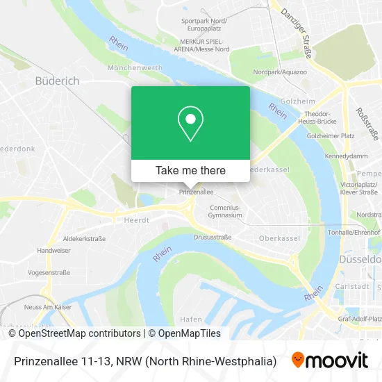 Карта Prinzenallee 11-13