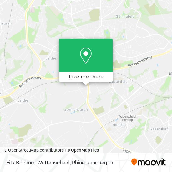 Fitx Bochum-Wattenscheid map