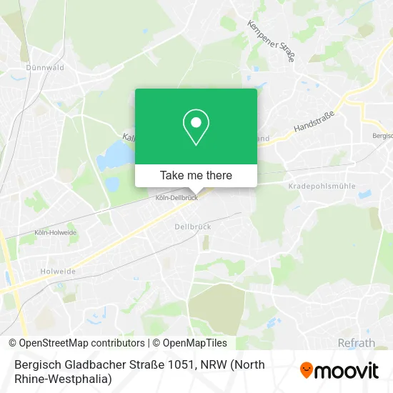 Карта Bergisch Gladbacher Straße 1051