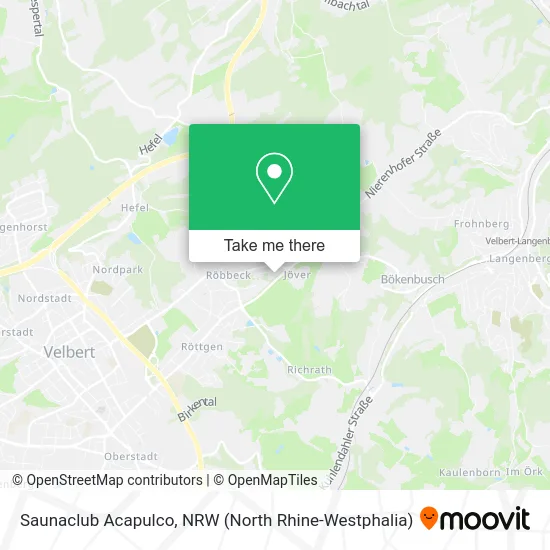 Saunaclub Acapulco map