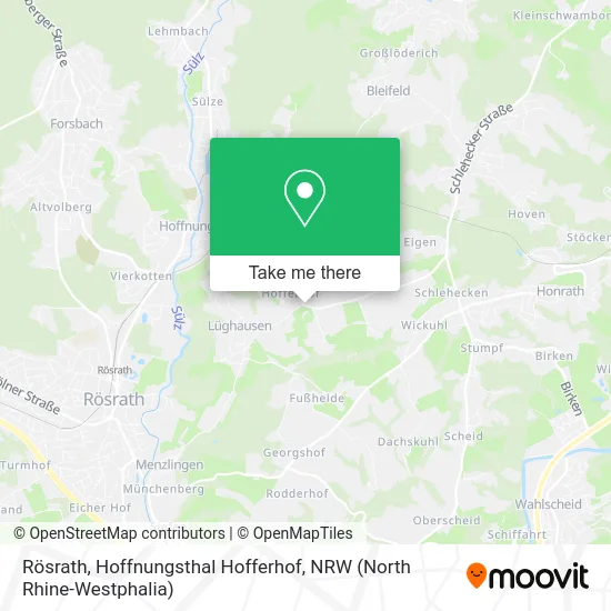 Rösrath, Hoffnungsthal Hofferhof map