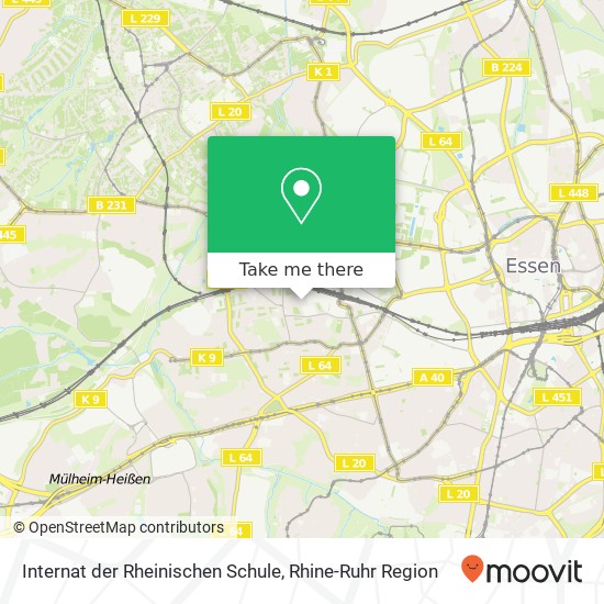 Internat der Rheinischen Schule map