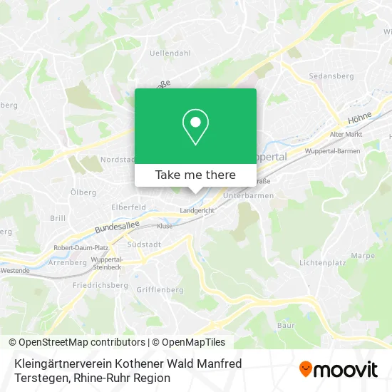 Карта Kleingärtnerverein Kothener Wald Manfred Terstegen