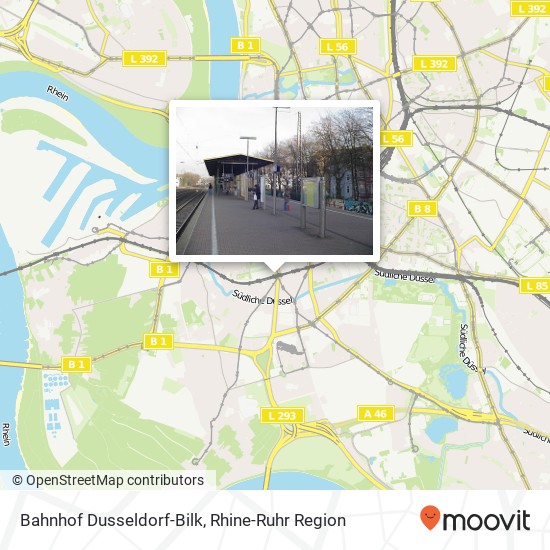 Bahnhof Dusseldorf-Bilk map