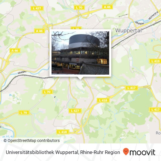 Universitätsbibliothek Wuppertal map