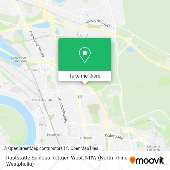 Raststätte Schloss Röttgen West map
