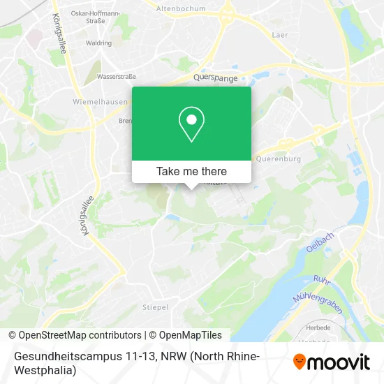 Карта Gesundheitscampus 11-13