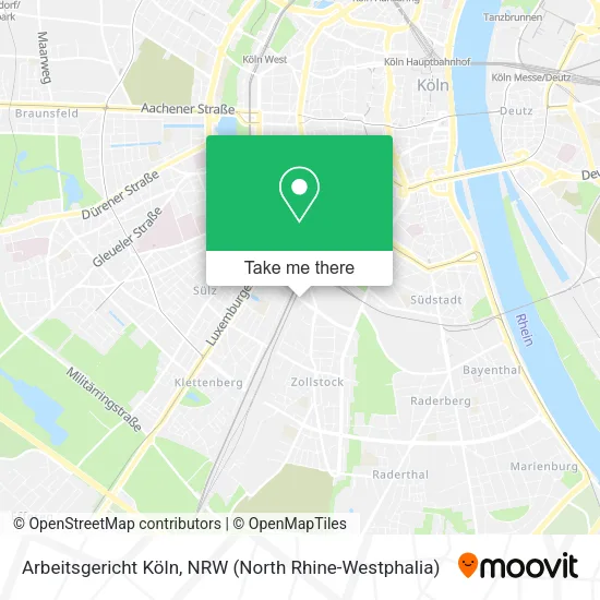 Arbeitsgericht Köln map