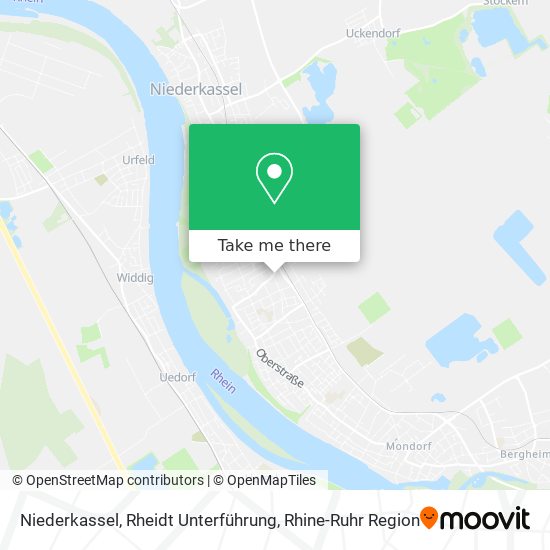 Niederkassel, Rheidt Unterführung map