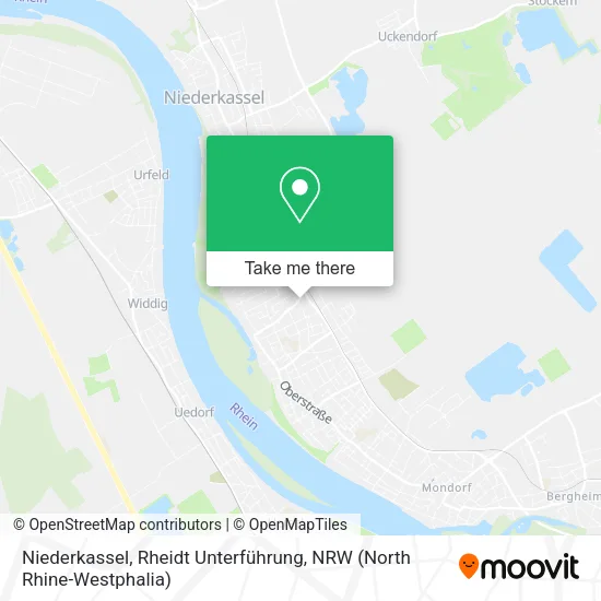 Карта Niederkassel, Rheidt Unterführung