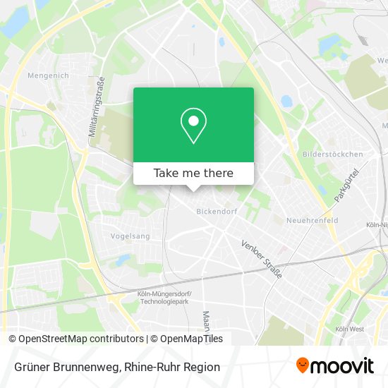 Grüner Brunnenweg map