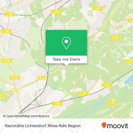 Raststätte Lichtendorf map