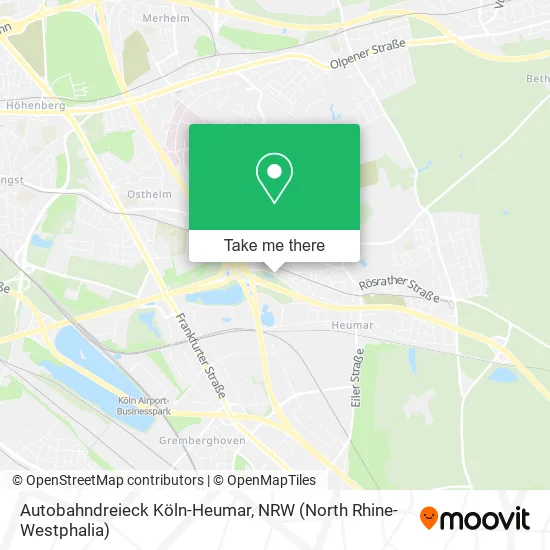 Карта Autobahndreieck Köln-Heumar