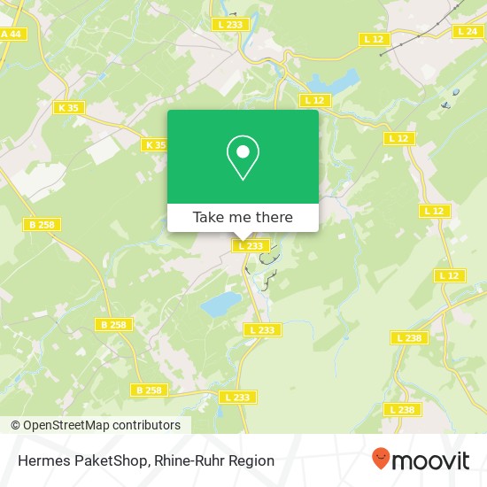 Hermes PaketShop map