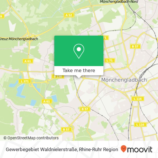 Gewerbegebiet Waldnielerstraße map