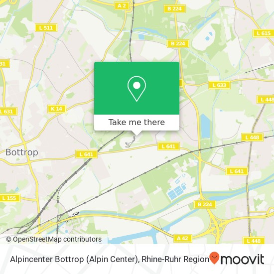 Alpincenter Bottrop (Alpin Center) map