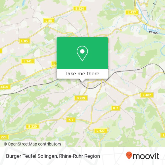 Карта Burger Teufel Solingen