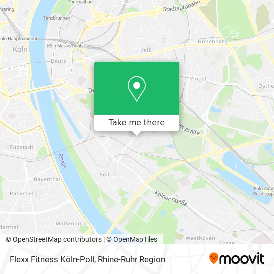 Карта Flexx Fitness Köln-Poll