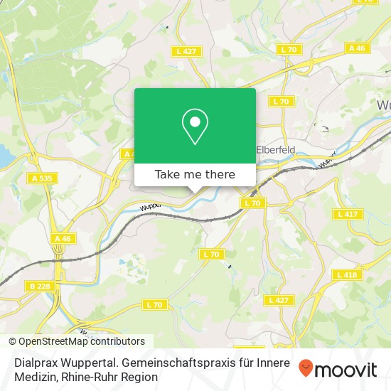 Dialprax Wuppertal. Gemeinschaftspraxis für Innere Medizin map