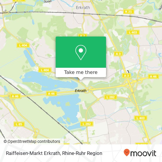 Карта Raiffeisen-Markt Erkrath