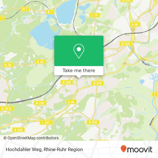Hochdahler Weg map