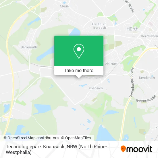 Карта Technologiepark Knapsack