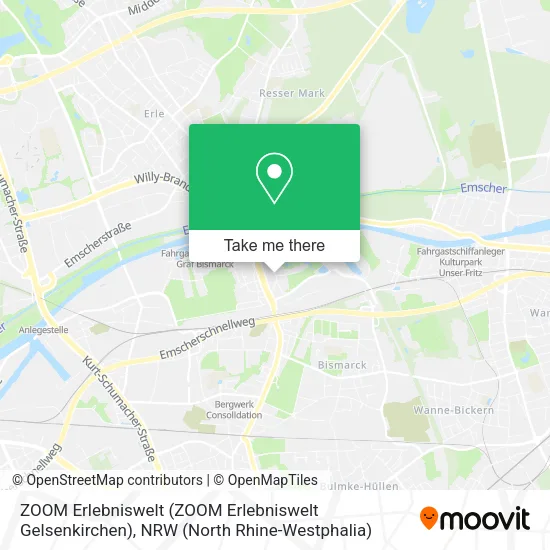 Карта ZOOM Erlebniswelt (ZOOM Erlebniswelt Gelsenkirchen)
