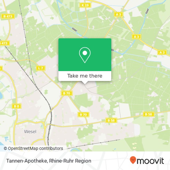 Tannen-Apotheke map
