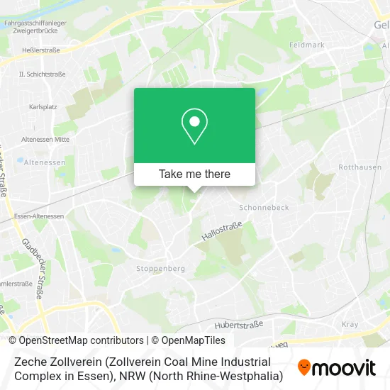 Zeche Zollverein (Zollverein Coal Mine Industrial Complex in Essen) map