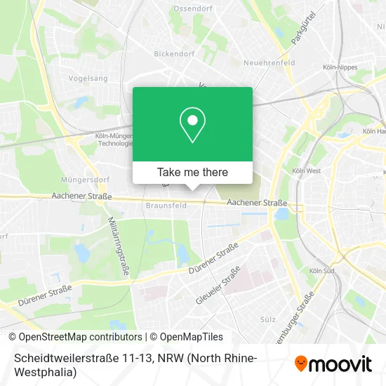 Карта Scheidtweilerstraße 11-13