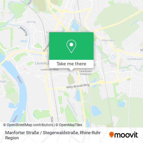 Manforter Straße / Stegerwaldstraße map