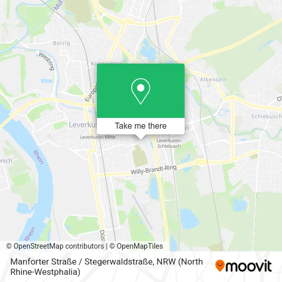 Карта Manforter Straße / Stegerwaldstraße