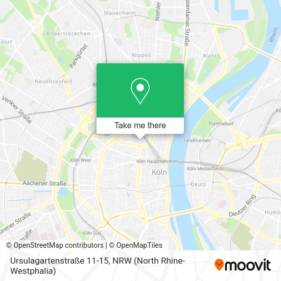 Карта Ursulagartenstraße 11-15