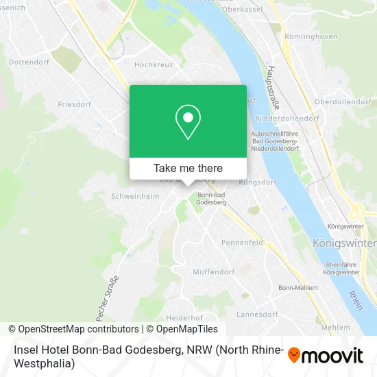 Карта Insel Hotel Bonn-Bad Godesberg