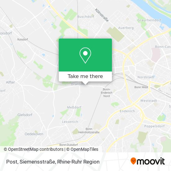 Post, Siemensstraße map