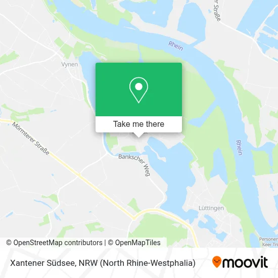 Xantener Südsee map