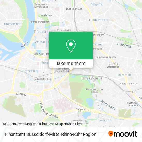 Finanzamt Düsseldorf-Mitte map