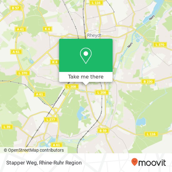 Stapper Weg map