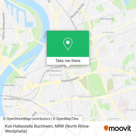 Kvb-Haltestelle Buchheim map