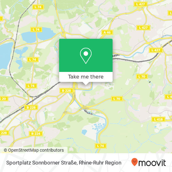 Sportplatz Sonnborner Straße map