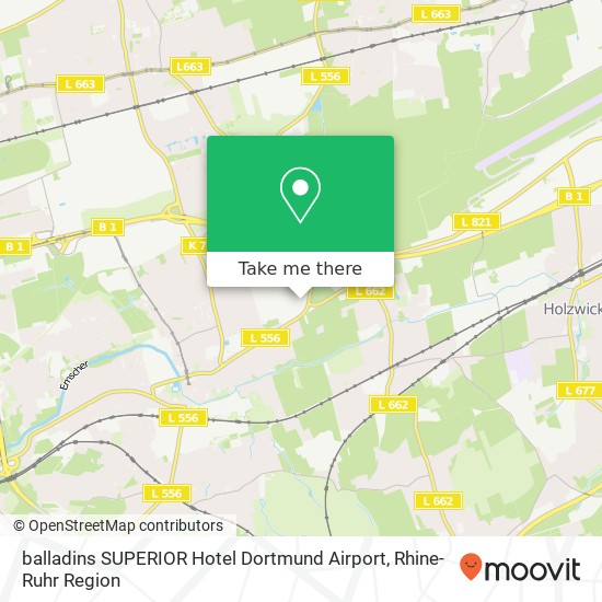 Карта balladins SUPERIOR Hotel Dortmund Airport