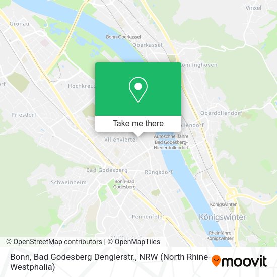 Карта Bonn, Bad Godesberg Denglerstr.