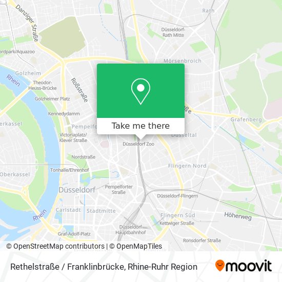 Rethelstraße / Franklinbrücke map