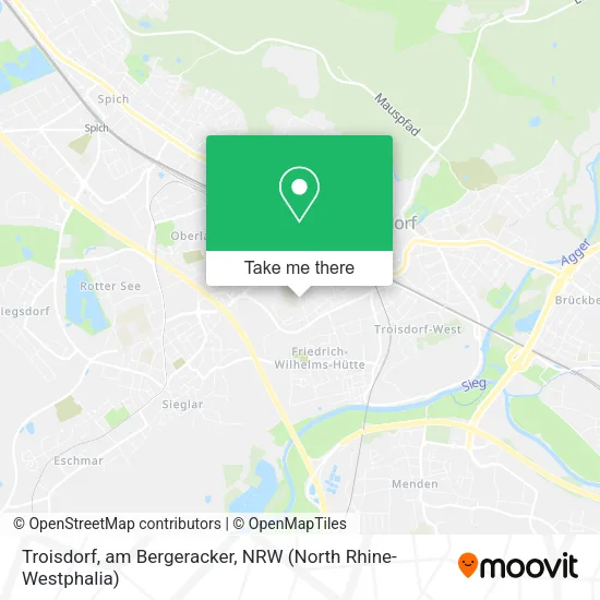 Карта Troisdorf, am Bergeracker
