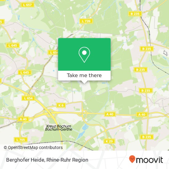 Berghofer Heide map
