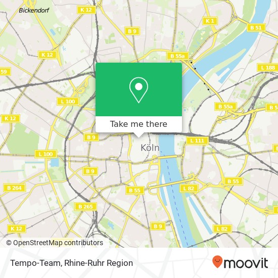 Tempo-Team map