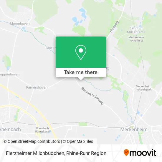 Flerzheimer Milchbüdchen map