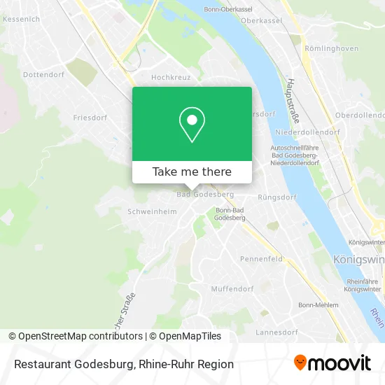Restaurant Godesburg map